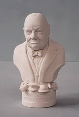 Winston Churchill Bust in plaster 5"