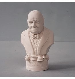 Winston Churchill Bust in plaster 5"