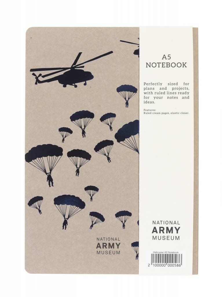 National Army Museum Helicopter Foil Note Book