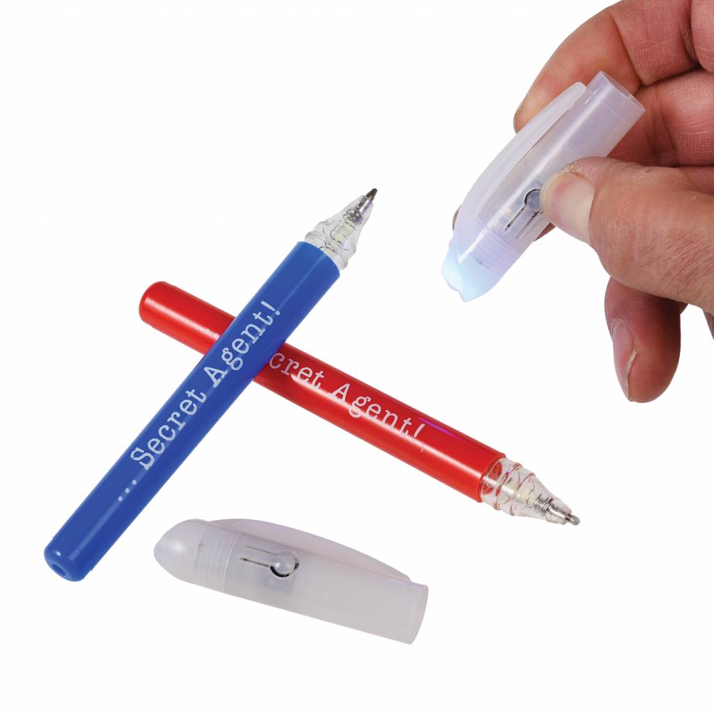 Two Spy Pens with UV Lights