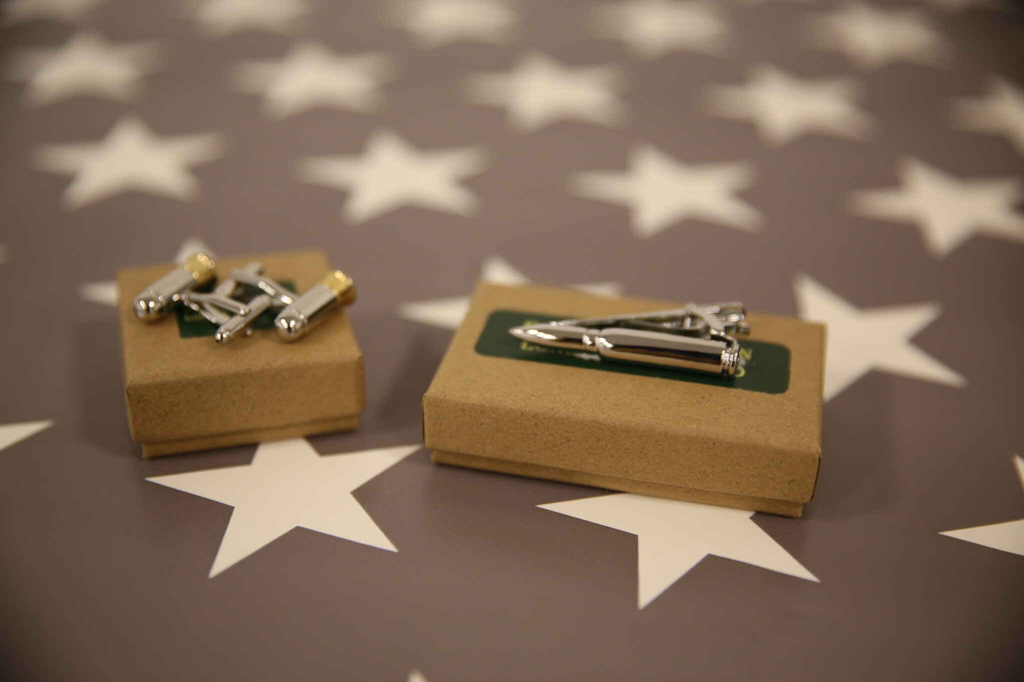 Bassin and Brown Silver Bullet Tie Bar