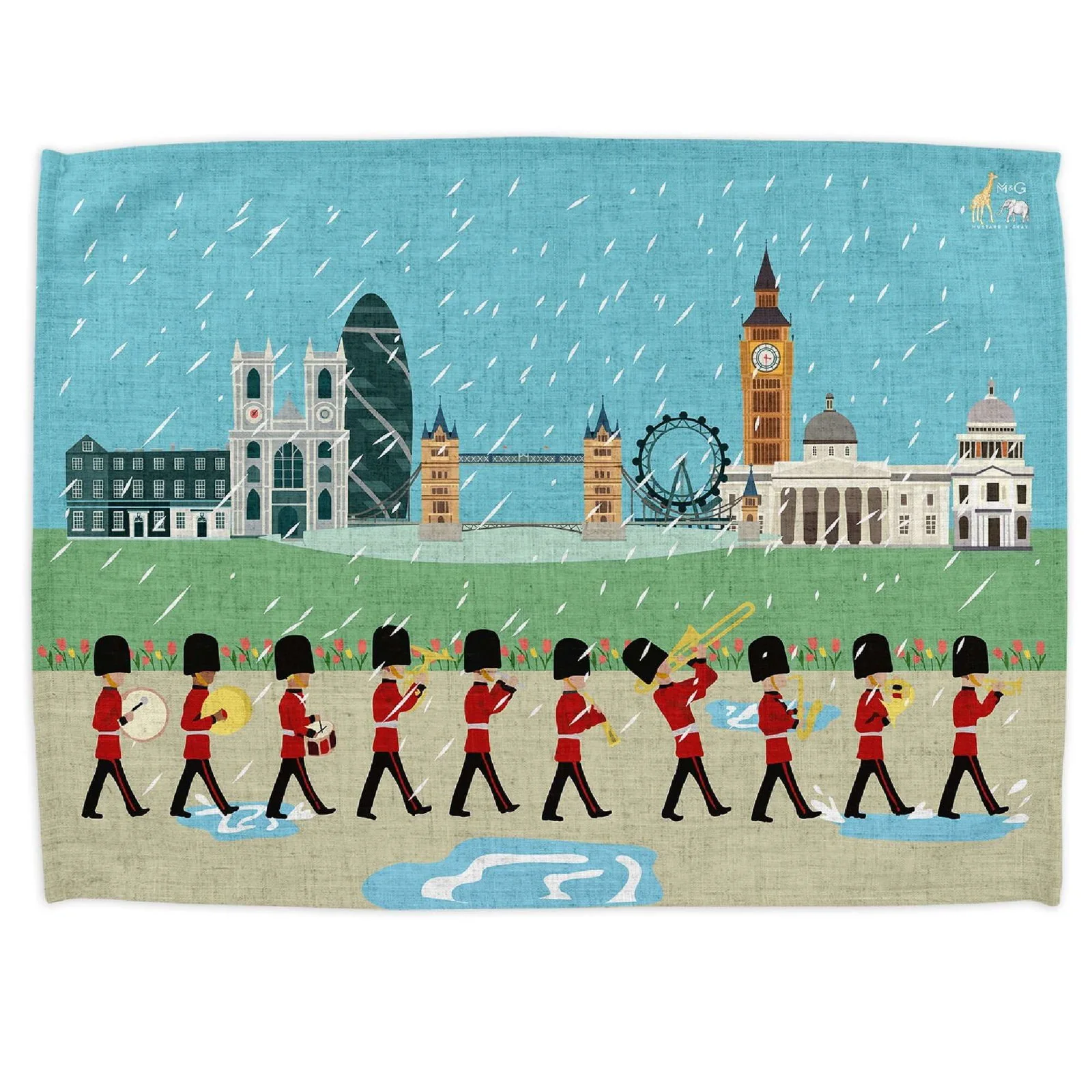 London Seasons Spring Tea Towel - Guardsman