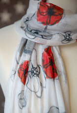 Field Poppy Large Scarf