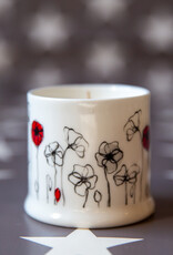 Field Poppy Bone China Candle