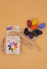 Modern Art Crayon Rocks in Cotton Bag