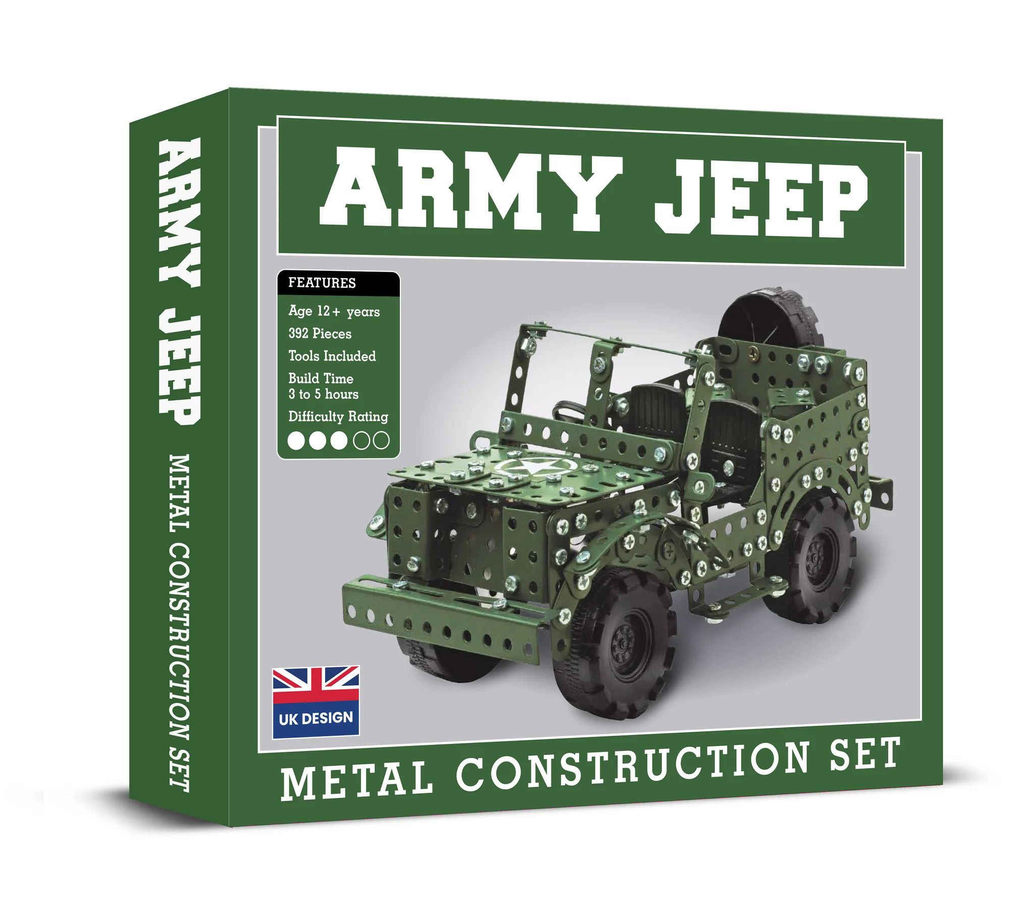 Army Jeep Metal Construction Kit