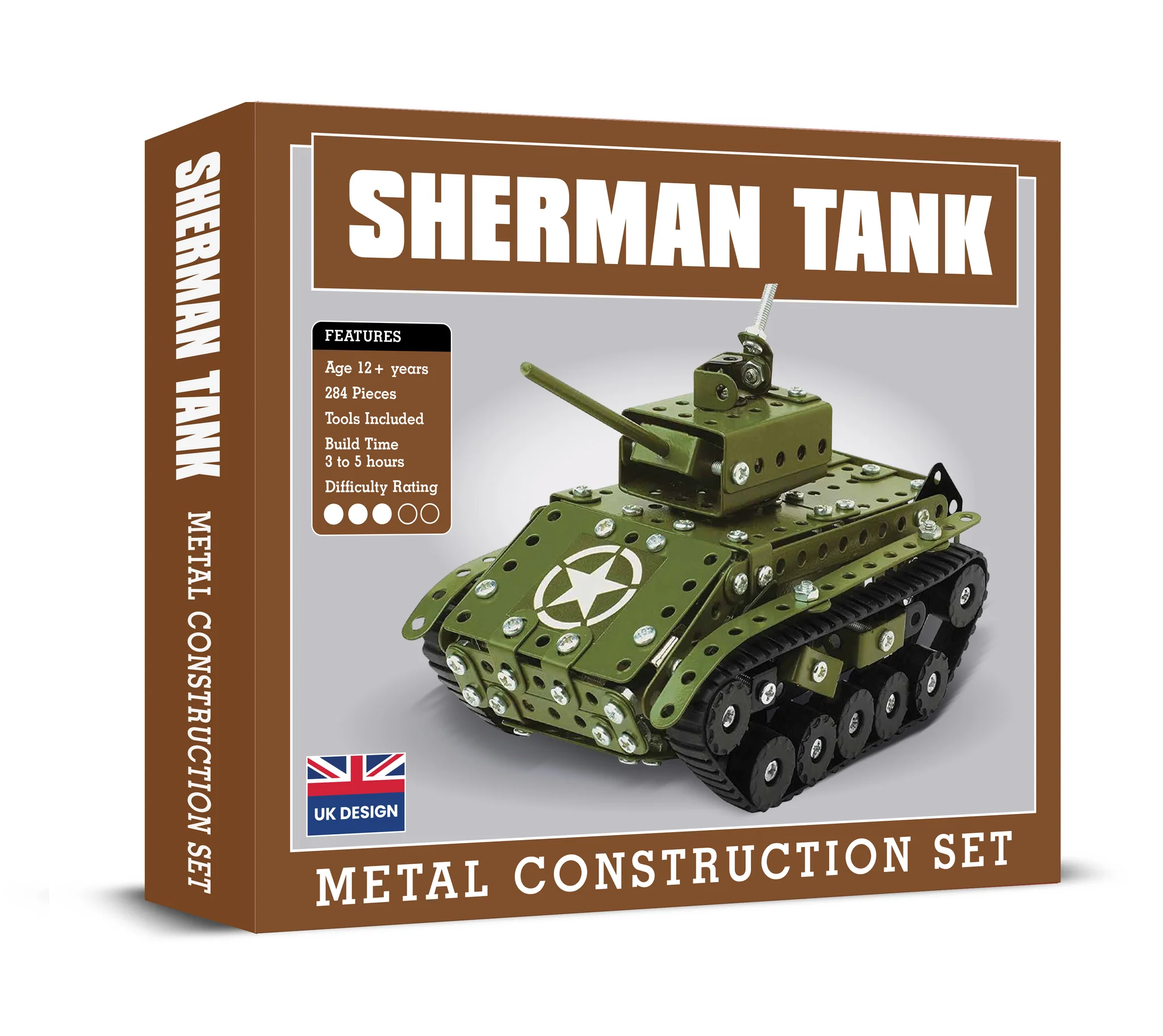 Sherman Tank Metal Construction Kit