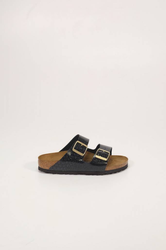 birkenstock arizona shiny snake