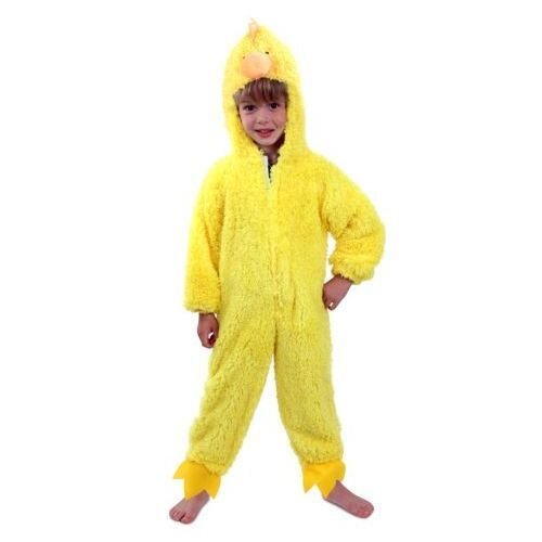 Kip kostuum geel pluche kids 