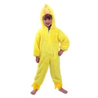 Kip kostuum geel pluche kids