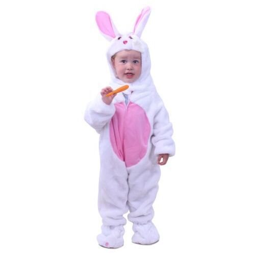 Haasje wit / roze pluche kids 