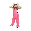 Tuinbroek fluor pink kids