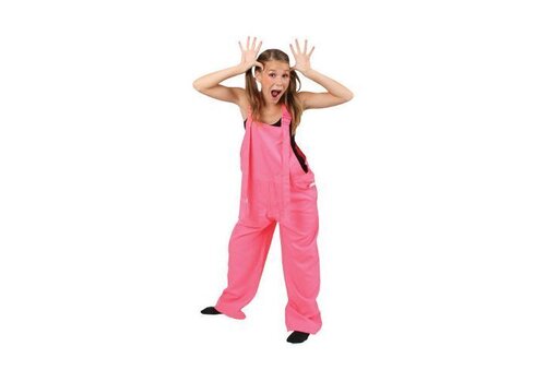 Tuinbroek fluor geel kids 