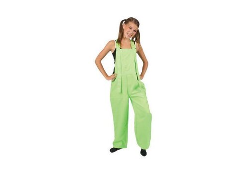 Tuinbroek fluor groen kids 
