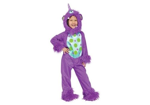 Paars monster polkadot 3-4 jaar 