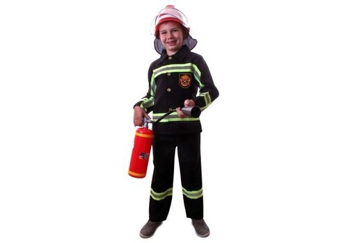 Brandweer zwart kids 