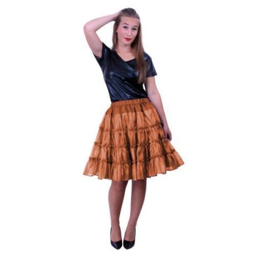 Petticoat 5 laags koper