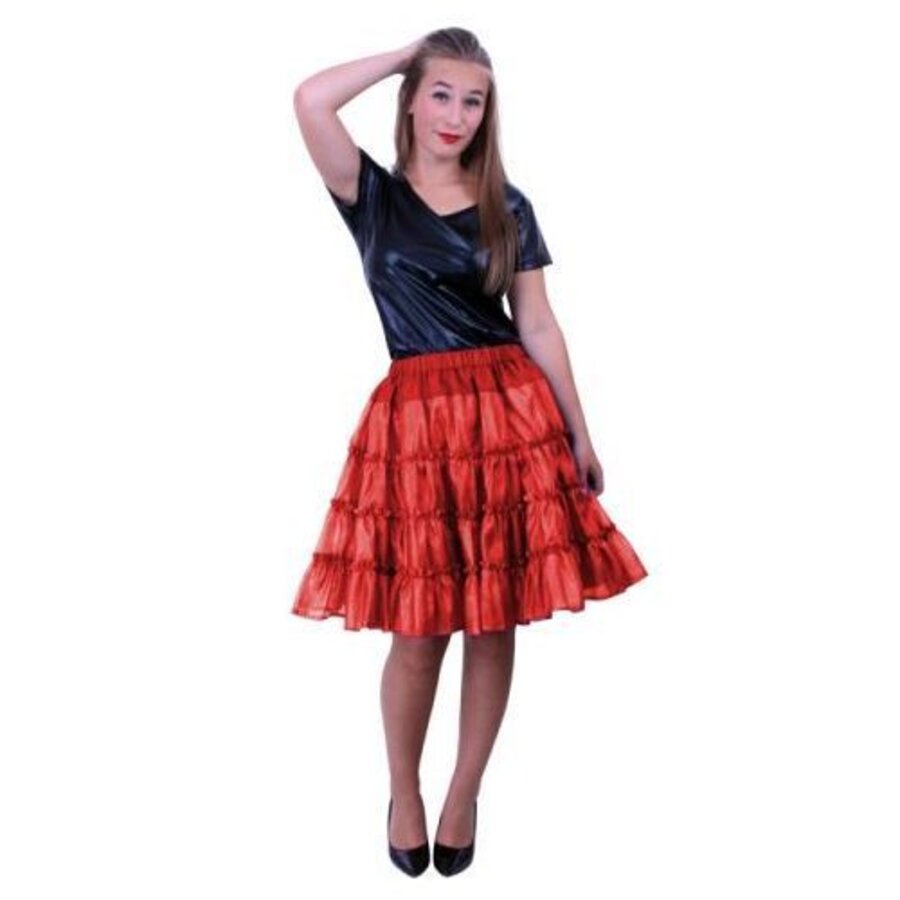 Petticoat 5 laags rood
