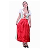Tiroler jurk lang Sarah grn/wit