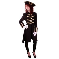 Lakei jas zwart gabardine dames