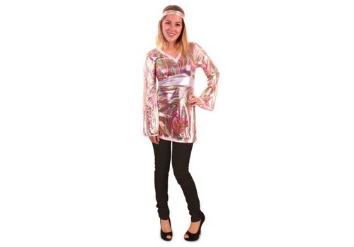 Disco funky blouse/top dames 