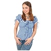 Bayern blouse blauw/wit dames