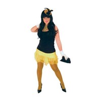 Tule rokje fluor geel one size