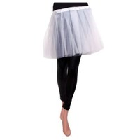 Tule rokje kids wit one size