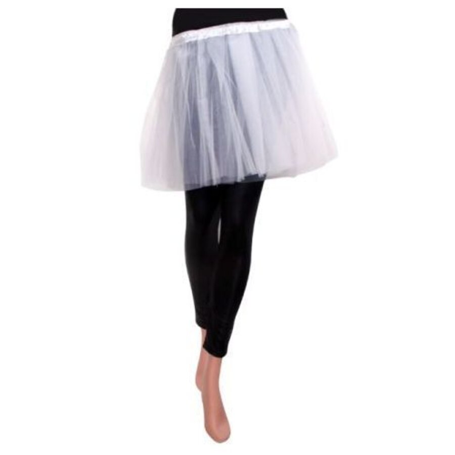 Tule rokje kids wit one size