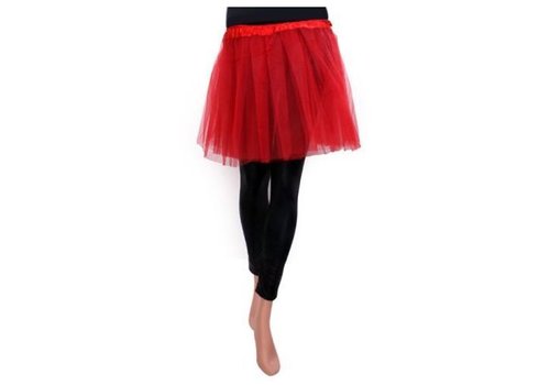 Tule rokje kids rood one size 