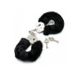 Police Handcuffs with Black Fur