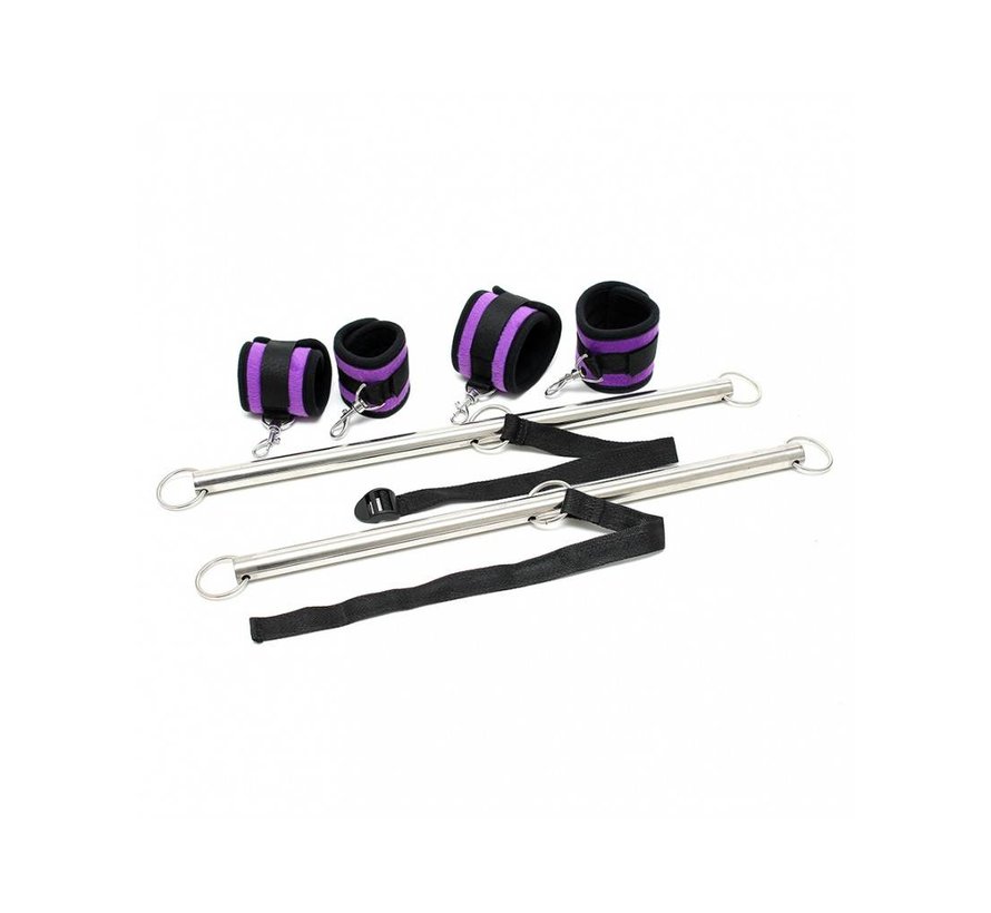 Double Spreader Bar with Soft Purple Cuffs
