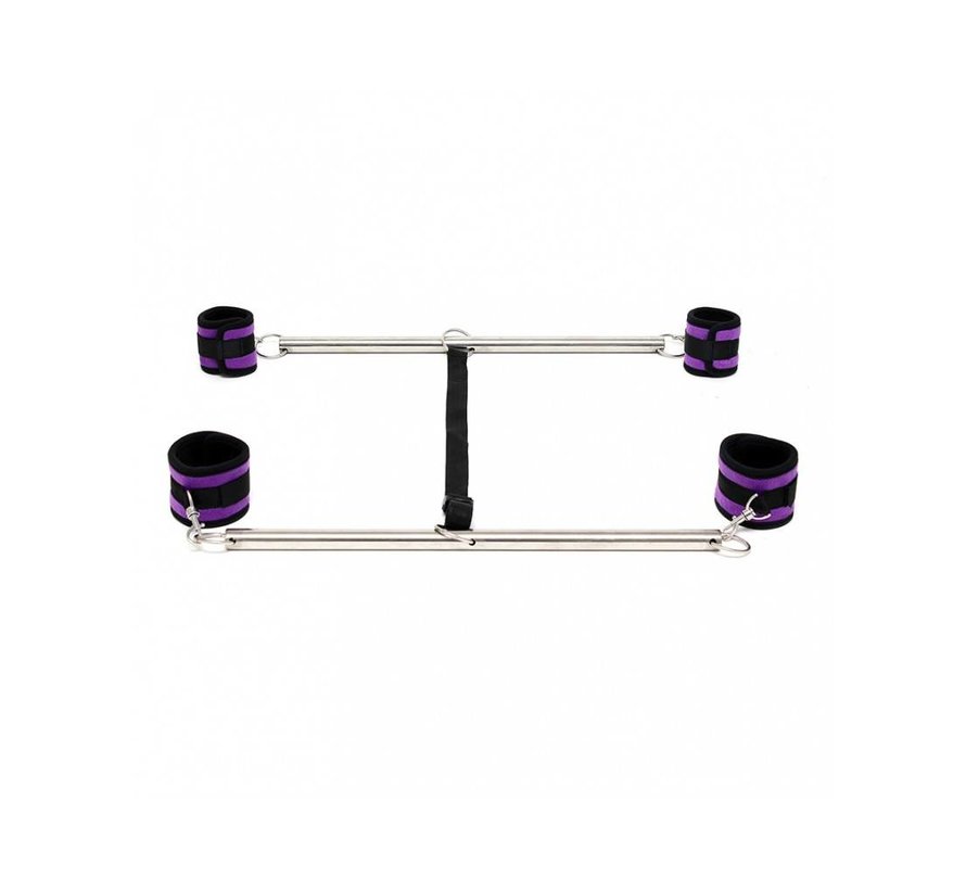 Double Spreader Bar with Soft Purple Cuffs