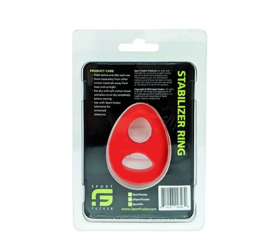 Sport Fucker Stabilizer Cock Ring - Red