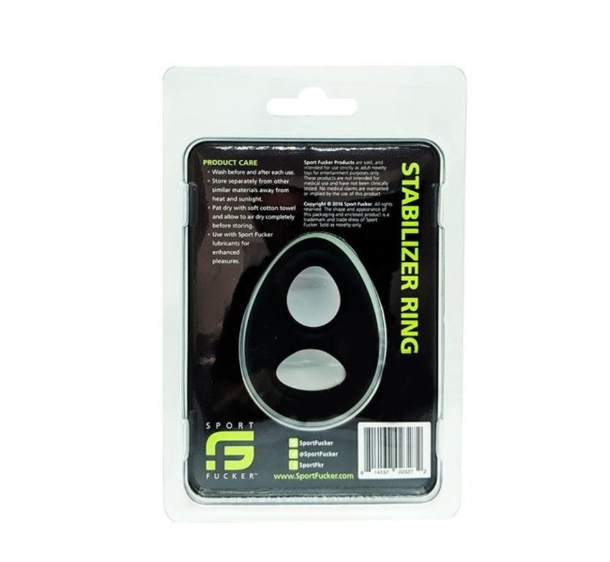 Sport Fucker Stabilizer Cock Ring - Zwart