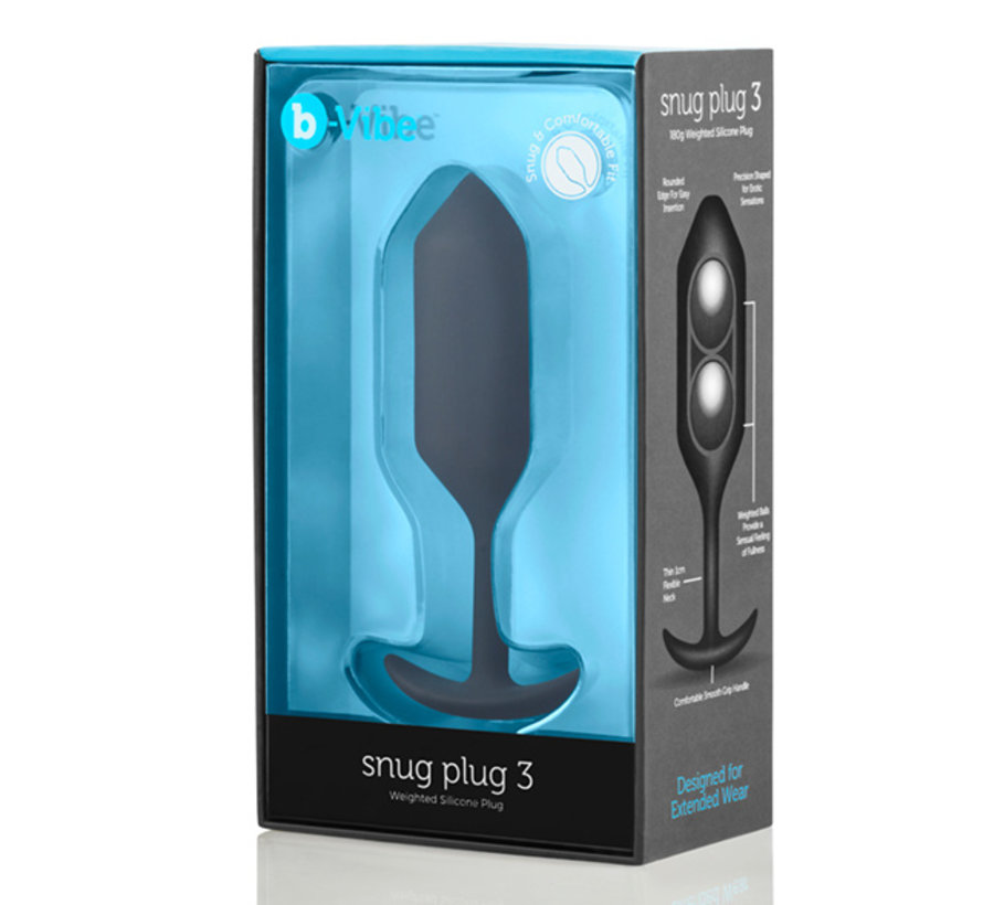 B-Vibe - Snug Butt Plug 3 Black