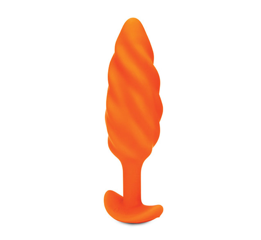 B-Vibe - Texture Plug Swirl Orange