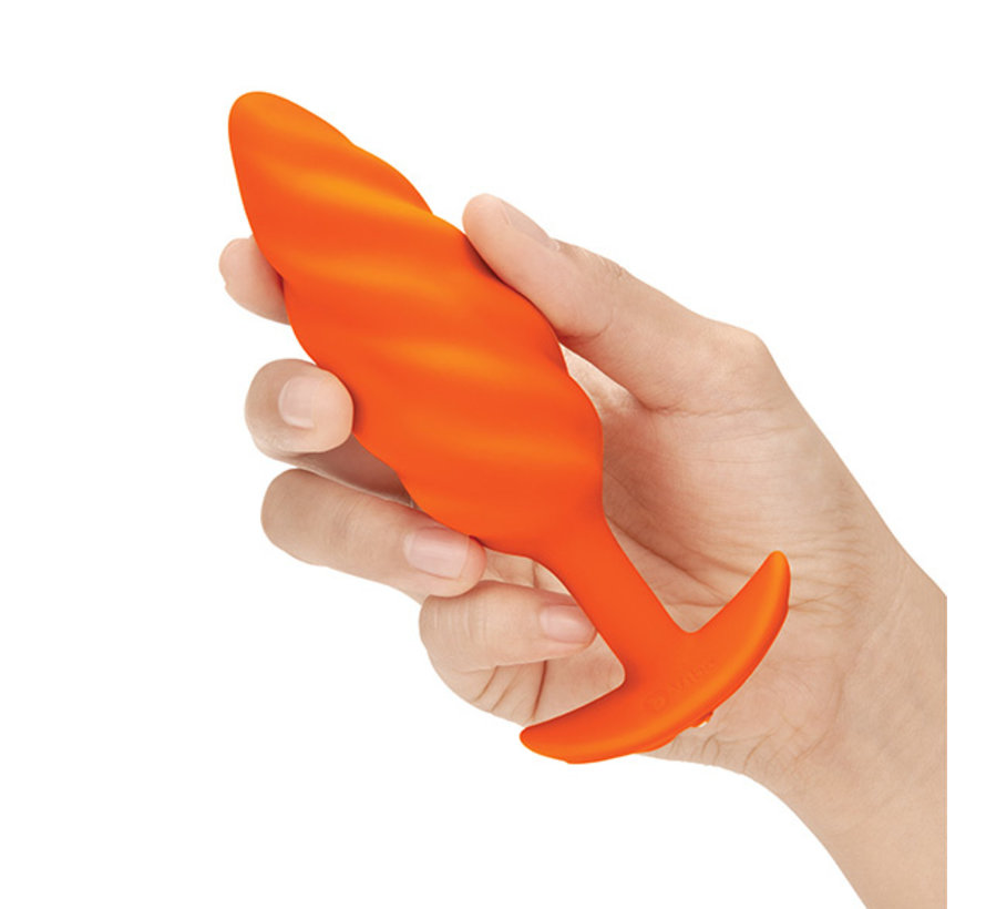 B-Vibe - Texture Plug Swirl Orange