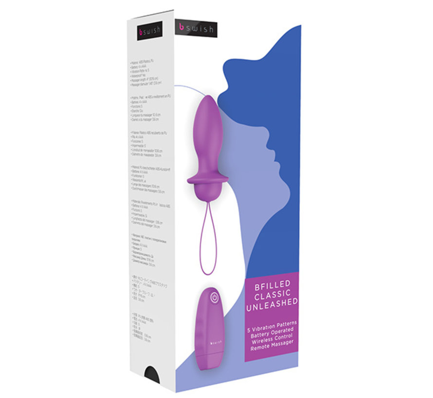 B Swish - bfilled Classic Vibrating Plug Orchid