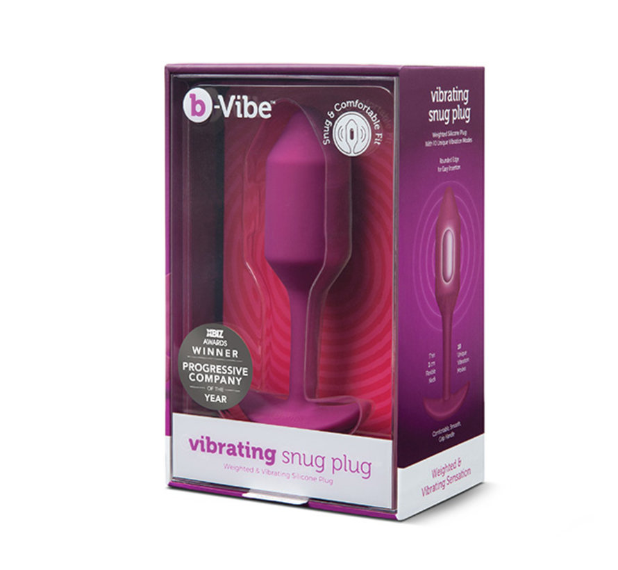 B-Vibe - Vibrating Snug Plug M Rose