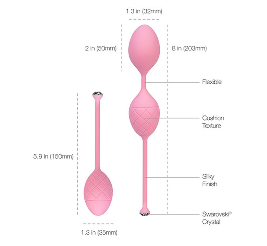 Pillow Talk - Frisky Pleasure Balls Pink