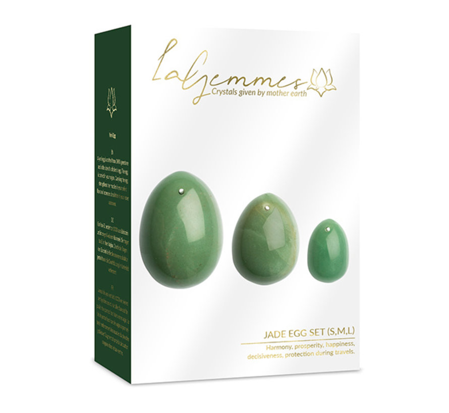 La Gemmes - Yoni Egg Set Jade (L-M-S)