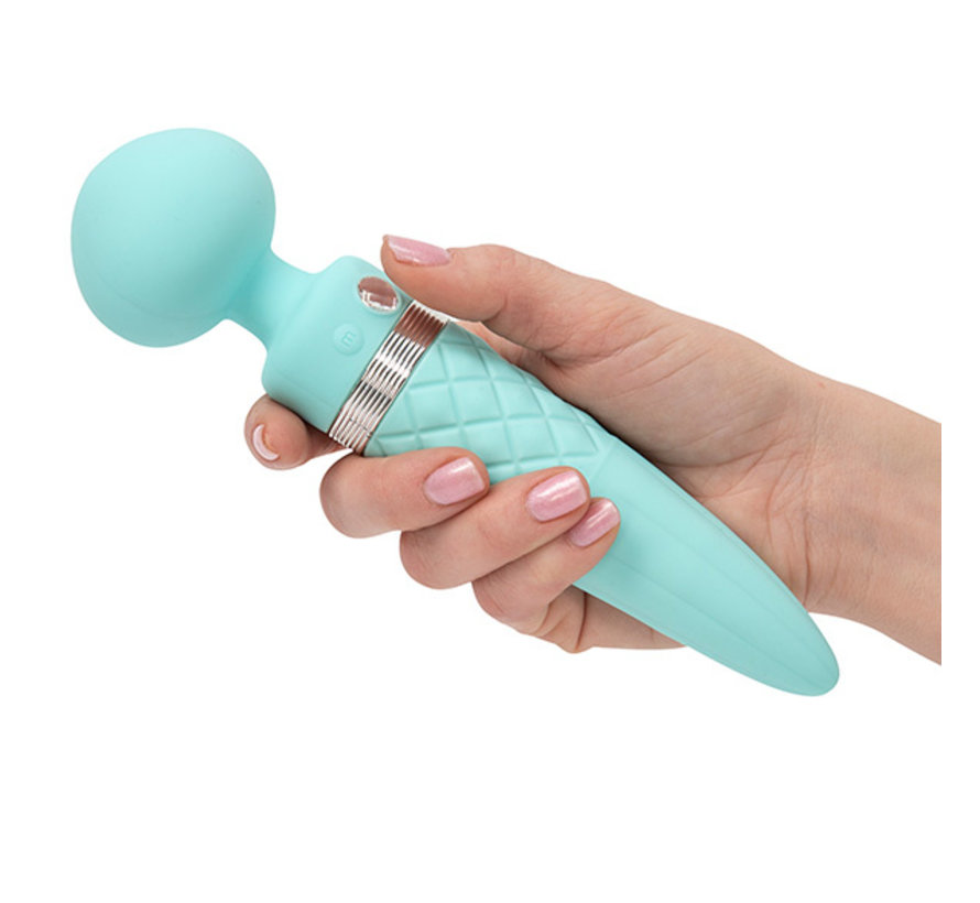 Pillow Talk - Sultry Wand Massager Blauwgroen