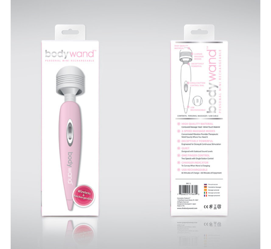 Bodywand - Oplaadbare USB Wand Massager Roze