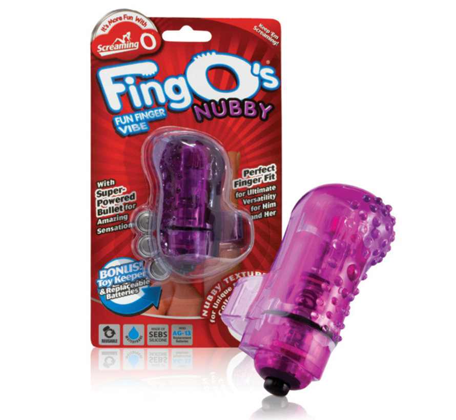 The Screaming O - The FingO Nubby Purple