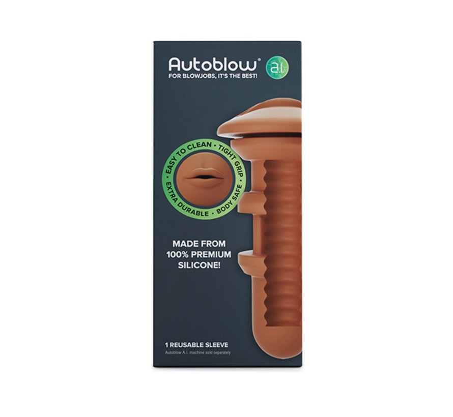 Autoblow - A.I. Silicone Mouth Sleeve Bruin