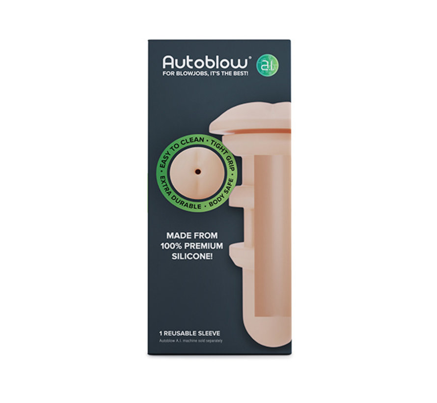 Autoblow - A.I. Silicone Anus Sleeve White