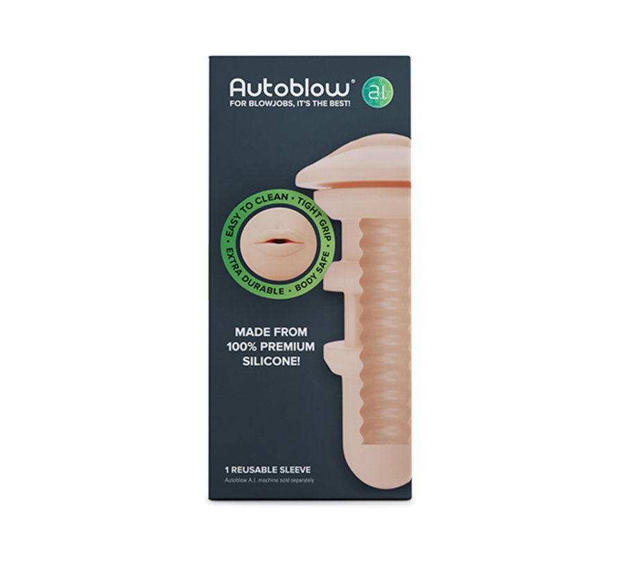 Autoblow - A.I. Silicone Mouth Sleeve White