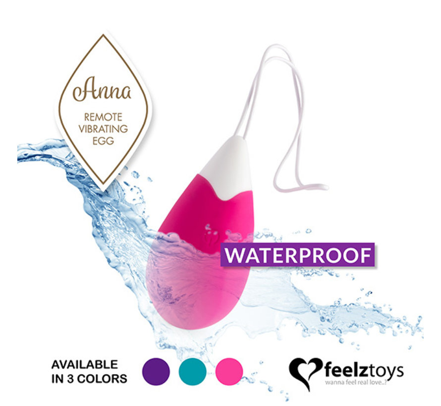 FeelzToys - Anna Vibrating Egg Remote Deep Pink