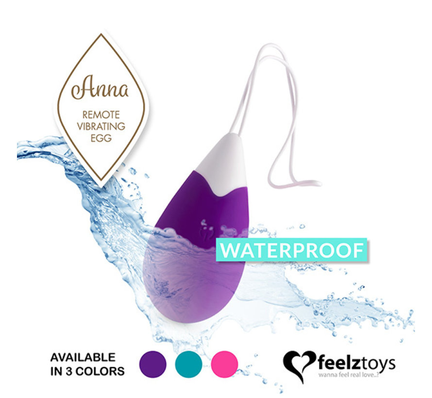 FeelzToys - Anna Vibrating Egg Remote Deep Purple